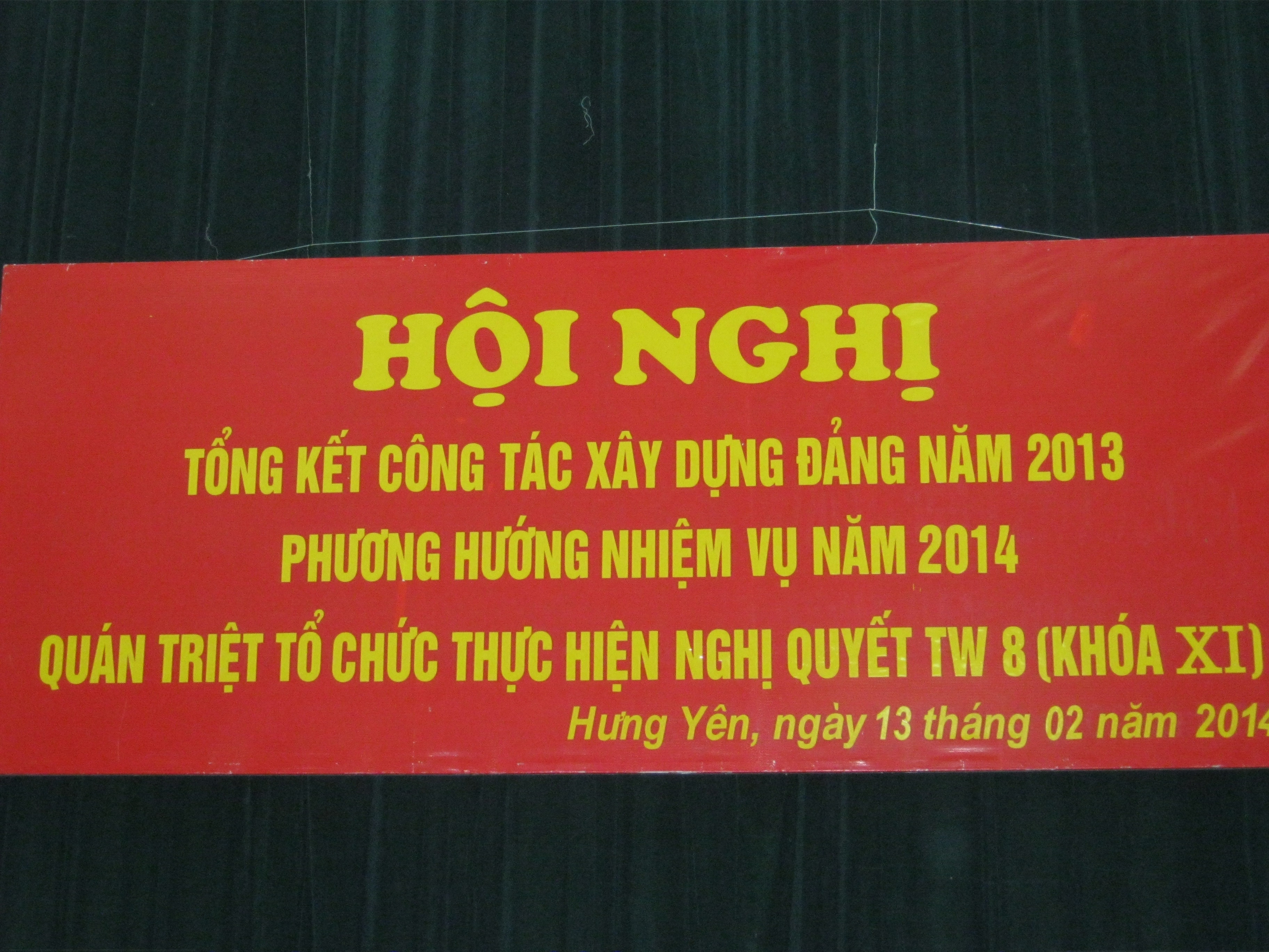   Sở Công thương Hưng Yên tổ chức Hội nghị tổng kết công tác xây dựng Đảng năm 2013, phương hướng, nhiệm vụ năm 2014. Quán triệt Nghị quyết Hội nghị Trung ương 8 khóa XI